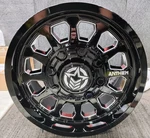 Blemished Single 17X9 Black Milled Wheel Anthem Off-road Intimidator 6X5.5 Used. Price: $137.22.