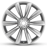 New Wheel For 2012-2017 Tesla Model Front 21 Inch Painted Silver Alloy Rim. Price: $289.73.