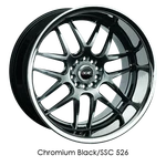 Xxr Wheels Rim 526 18X10.5 5X114.3/5X120 ET20 73.1CB Chromium Black Ssc New. Price: $267.45.