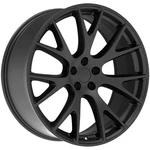 Factory Reproductions FR70 Hellcat 22X9 5X5" +30 Satin Black Wheel Rim 22" Inch New. Price: $330.00.