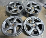 18" New Gunmetal Oem Porsche 911 996 997 Turbo Twist Hollow Spoke Wheels Rims.. Price: $5696.00.