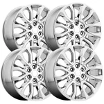 (set Of 4) Factory Reproductions FR53 Raptor 20X9 6X135 +30MM Chrome Wheels Rims New. Price: $1720.00.