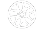 Genuine Mercedes-benz Wheel 7-DOUBLE-SPOKE Black 10X21 290-401-08-00-7X71 New. Price: $2097.00.