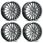 Set 17" Platinum 465G Reprisal Bright Graphite Silver 17X8 Wheels 5X110 35MM New. Price: $862.86.