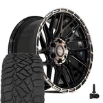 4PLAY 4PS28 20X9 Black Wheels & 275/55R20 Rt Tires, Tpms Set 6X135 6X139.7 18E New. Price: $2425.00.