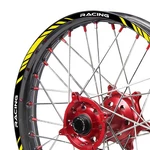 Yellow Dirtproof 21"F&18"R Rim Wheel Sticker P02B For Suzuki Dr 200S 2015-2020 New. Price: $44.00.