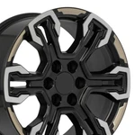 20" Satin Machined Black 14089 Wheel +26ET Fits Chevy Silverado Tahoe Suburban New. Price: $241.00.