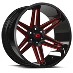 Vision Wheel Razor 20X10 6X5.5 -25MM Gloss Black/red Tint 363-20083GBMR-25 New. Price: $342.19.