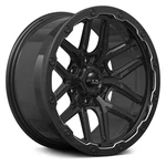 Rtx Volcano Wheels 18X9.5 (-10, 6X139.7, 106.1) Black Rims Set Of 4 New. Price: $1007.96.