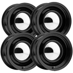 (set Of 4) Allied 61B Smoothie 15X6 5X4.5"/5X4.75" +6MM Black W/cap Wheels Rims New. Price: $580.00.