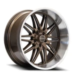 22" Corsart Alcatraz Matte Bronze Milled Diamond Cut Lip 22X10.5 5X5 0MM Wheel New. Price: $931.11.