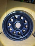 Rough Country Steel Wheel Black 17X9 6X5.5 4.25 Bore -12 RC51-7655 New. Price: $70.00.