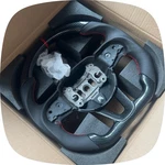 Custom Black Leather Steering Wheel For 2015-2022 Dodge Charger Challenger Srt New. Price: $400.00.