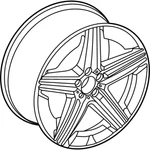 Genuine Mercedes-benz Oe Exchange Spoke Wheel 167-401-44-01-7X23 New. Price: $2968.99.