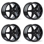 (4X) Enkei T6R Wheels 18X8 / 5X114.3 ET:40 CB:72.6 Gloss Black New. Price: $996.36.