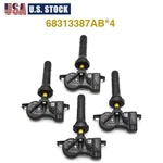 4PCS Tpms Tire Pressure Sensor 433MHZ For Chrysler Pacifica Jeep 68313387AB New. Price: $23.87.