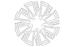 Genuine Mitsubishi Wheel Alloy 4250D744 New. Price: $1059.13.