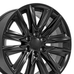 Oe Wheels CA91-20090-6550-28B1 20" Replica Fits Cadillac Escalade Satin Black New. Price: $218.00.