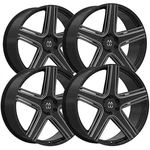 (set Of 4) Massiv 926 Classico 24X9 5X120 +30MM Black/milled Wheels Rims New. Price: $1684.00.