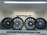 22" Black Concave Staggered Road Force RF15 Wheels Tesla Model X P90 P100 Plaid New. Price: $1747.50.
