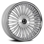Dolce Luxury Razzo Wheel 24X10 (25, 6X139.7, 66.6) Silver Single Rim New. Price: $747.00.