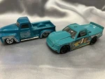 Hot Wheels Set Of 2: Walker Circle Trucker And 1952 Chevy Speed Stop Used. Price: $7.25.
