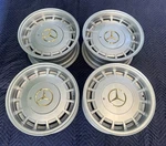 Mercedes 16 Lorinser-centra Style Silver Wheels- W126 450 SL-560SEC New. Price: $2900.00.