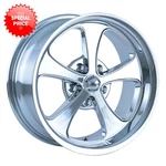 Blem Wheel - Ridler 645 Rim 18X9.5 5X114.3 Offset Chrome New. Price: $150.00.
