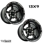 2 Vms Drag Racing Race V-star 13X9 4X100 4X114.3 Wheels Track Rims Et 4.50 Bs New. Price: $399.99.