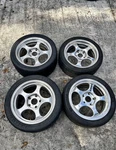 Porsche Forgeline Competition Original 17" Wheels Set No Center Caps Used. Price: $2500.00.