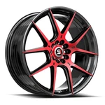 SPEC-1 Wheels Rim SP-71 17X8 5X114.3/5X120 ET42 73.1CB Gloss Black & Red New. Price: $276.80.