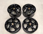 4 Factory Porsche 911 996 Carrera 17" Oem Wheels Black Rims 993 986 Boxster New. Price: $1600.00.