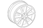 Genuine Audi Wheel Alloy 8V0-601-025-DE New. Price: $469.28.