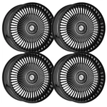 (SET-4) Cavallo CLV-41 18X8 5X108/5X114.3 35MM Black Machined Wheels Rims New. Price: $989.39.