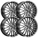 (set Of 4) Platinum 465 Reprisal 19X8.5 5X4.5" +40MM Graphite Wheels Rims New. Price: $956.96.