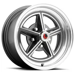 Legendary Wheels Magstar Ii - 15 X 7 In. 4.5 4.25 Bs Charcoal/machined New. Price: $249.95.