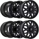 Set Of 6-20" Inch Fuel D875 Flux Dually 8X6.5" Black/tint Wheels Rims New. Price: $3624.94.