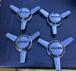 Nos Ansen Racing Wheels Three Bar Spinner Center Cap Set Street Machine Gasser New. Price: $174.99.