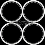 Set Of 4 18" Chrome Trim Rings Beauty Bands Rims Rally Steel Wheels New. Price: $69.99.