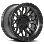 17X9 Lock Off-road Combat Matte Black With Ring Wheel 5X5 (-12MM) New. Price: $288.00.