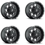 Set Fuel D525 Revolver 15X8 5X4.5 5X4.75 Black Milled Wheels 15" -18MM New. Price: $1240.00.