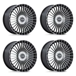 Set 4 22" Niche NC282 Serene Gloss Black Machined Face 22X10 5X112 5X120 35MM New. Price: $2552.00.
