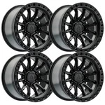 (SET-4) Arena Mission 20X9 6X139.7/6X5.5 20MM Satin Black Wheels Rims Inch New. Price: $1728.00.