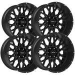 (set Of 4) Vision 412 Rocker 20X12 6X5.5" -51MM Satin Black Wheels Rims 20" Inch New. Price: $1316.96.