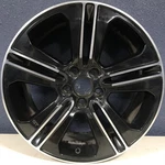 Ford Mustang 13-14 19X8-1/2 5 Double Spoke Machined Black 3908B Used. Price: $300.00.