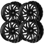 (set Of 4) Tis 544BM 20X9 6X135/6X5.5" +18MM Black/milled Wheels Rims 20" Inch New. Price: $1912.00.