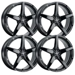(SET-4) Voxx Modena 18X8.5 5X120 Gloss Black 35MM Wheels Rims Inch New. Price: $890.00.