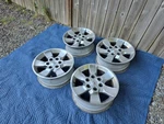 (4) Toyota 4RUNNER Wheels Rims + Caps 17" Fj Cruiser Sequoia Tacoma Tundra Used. Price: $540.00.