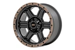 New 17X8.5 Rough Country 79 Series Black With Bronze Ring 5X4.5 ET0 Wheel Rim. Price: $244.95.