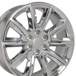 Wheels CV73-20085-6550-24C-IC 20" Replica Fits Chevrolet Tahoe 20X8.5 Chrome New. Price: $325.00.